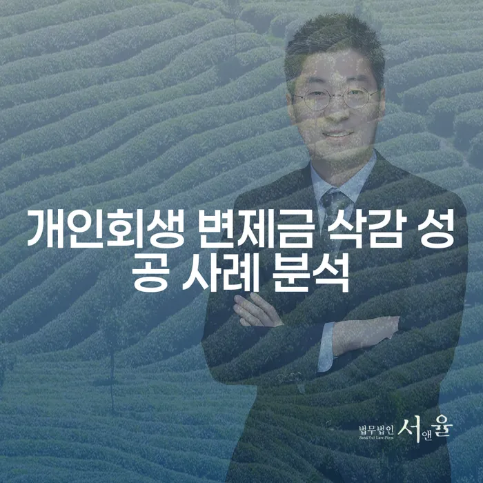 개인회생 변제금 삭감 성공 사례 분석이 필요한 이유는?